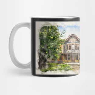 Traditional bulgarian house in Plovdiv, Bulgaria Mug